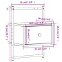 Mesita de noche de pared gris Sonoma 35x30x51 cm de vidaXL, Mesitas de noche - Ref: Foro24-833449, Precio: 43,41 €, Descuento: %
