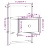 Mesita de noche de pared marrón roble 35x30x51 cm de vidaXL, Mesitas de noche - Ref: Foro24-833451, Precio: 44,70 €, Descuent...