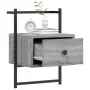 Mesitas de noche de pared 2 unidades gris Sonoma 35x30x51 cm de vidaXL, Mesitas de noche - Ref: Foro24-833450, Precio: 46,80 ...