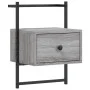 Wall bedside tables 2 units Sonoma gray 35x30x51 cm by vidaXL, Nightstands - Ref: Foro24-833450, Price: 46,80 €, Discount: %
