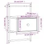 Mesitas de noche de pared 2 unidades gris Sonoma 35x30x51 cm de vidaXL, Mesitas de noche - Ref: Foro24-833450, Precio: 46,80 ...