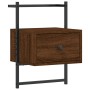 Mesitas de noche de pared 2 unidades marrón roble 35x30x51 cm de vidaXL, Mesitas de noche - Ref: Foro24-833452, Precio: 47,99...