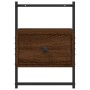 Mesitas de noche de pared 2 unidades marrón roble 35x30x51 cm de vidaXL, Mesitas de noche - Ref: Foro24-833452, Precio: 47,99...