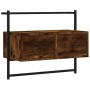 Mueble de TV de pared roble ahumado 60,5x30x51 cm de vidaXL, Muebles TV - Ref: Foro24-833455, Precio: 28,97 €, Descuento: %