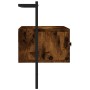 Mueble de TV de pared roble ahumado 60,5x30x51 cm de vidaXL, Muebles TV - Ref: Foro24-833455, Precio: 28,97 €, Descuento: %
