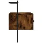 Mueble de TV de pared roble ahumado 60,5x30x51 cm de vidaXL, Muebles TV - Ref: Foro24-833455, Precio: 28,73 €, Descuento: %