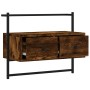 Mueble de TV de pared roble ahumado 60,5x30x51 cm de vidaXL, Muebles TV - Ref: Foro24-833455, Precio: 28,97 €, Descuento: %