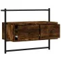 Mueble de TV de pared roble ahumado 60,5x30x51 cm de vidaXL, Muebles TV - Ref: Foro24-833455, Precio: 28,73 €, Descuento: %