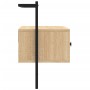 Mueble TV de pared madera ingeniería roble Sonoma 60,5x30x51 cm de vidaXL, Muebles TV - Ref: Foro24-833454, Precio: 39,33 €, ...