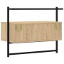 Mueble TV de pared madera ingeniería roble Sonoma 60,5x30x51 cm de vidaXL, Muebles TV - Ref: Foro24-833454, Precio: 39,33 €, ...