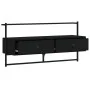 Mueble de TV de pared madera ingeniería negro 100,5x30x51 cm de vidaXL, Muebles TV - Ref: Foro24-833458, Precio: 38,07 €, Des...