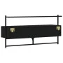 Mueble de TV de pared madera ingeniería negro 100,5x30x51 cm de vidaXL, Muebles TV - Ref: Foro24-833458, Precio: 38,07 €, Des...