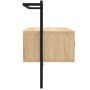 Mueble TV de pared madera ingeniería roble Sonoma 100,5x30x51cm de vidaXL, Muebles TV - Ref: Foro24-833459, Precio: 52,05 €, ...