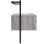 Mueble TV de pared madera ingeniería gris Sonoma 100,5x30x51 cm de vidaXL, Muebles TV - Ref: Foro24-833461, Precio: 53,26 €, ...