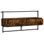 Mueble de TV de pared roble ahumado 100,5x30x51 cm de vidaXL, Muebles TV - Ref: Foro24-833460, Precio: 51,22 €, Descuento: %