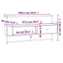 Mueble de TV de pared roble ahumado 100,5x30x51 cm de vidaXL, Muebles TV - Ref: Foro24-833460, Precio: 51,22 €, Descuento: %