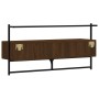 Mueble TV de pared madera ingeniería marrón roble 100,5x30x51cm de vidaXL, Muebles TV - Ref: Foro24-833462, Precio: 45,04 €, ...
