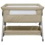 Cuna con colchón tela de lino gris taupe de vidaXL, Cunas y camas para niños - Ref: Foro24-10291, Precio: 142,34 €, Descuento: %