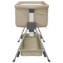 Cuna con colchón tela de lino gris taupe de vidaXL, Cunas y camas para niños - Ref: Foro24-10291, Precio: 144,63 €, Descuento: %