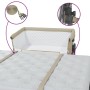 Cuna con colchón tela de lino gris taupe de vidaXL, Cunas y camas para niños - Ref: Foro24-10291, Precio: 144,63 €, Descuento: %