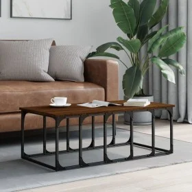 Mesa de centro madera de ingeniería marrón roble 100x50x35,5 cm de vidaXL, Mesas de centro - Ref: Foro24-833382, Precio: 34,1...