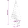Árbol de Navidad de madera de adorno madera maciza pino 60 cm de vidaXL, Arboles de navidad - Ref: Foro24-357993, Precio: 32,...