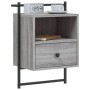 Mesitas de noche de pared 2 unidades gris Sonoma 40x30x61 cm de vidaXL, Mesitas de noche - Ref: Foro24-833440, Precio: 67,40 ...