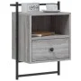 Mesitas de noche de pared 2 unidades gris Sonoma 40x30x61 cm de vidaXL, Mesitas de noche - Ref: Foro24-833440, Precio: 66,86 ...