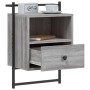Mesitas de noche de pared 2 unidades gris Sonoma 40x30x61 cm de vidaXL, Mesitas de noche - Ref: Foro24-833440, Precio: 67,40 ...