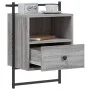 Mesitas de noche de pared 2 unidades gris Sonoma 40x30x61 cm de vidaXL, Mesitas de noche - Ref: Foro24-833440, Precio: 66,86 ...