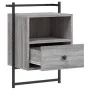 Mesitas de noche de pared 2 unidades gris Sonoma 40x30x61 cm de vidaXL, Mesitas de noche - Ref: Foro24-833440, Precio: 66,86 ...