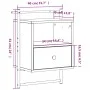 Mesitas de noche de pared 2 unidades gris Sonoma 40x30x61 cm de vidaXL, Mesitas de noche - Ref: Foro24-833440, Precio: 66,86 ...