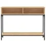 Mesa consola madera de ingeniería roble Sonoma 100x30,5x75 cm de vidaXL, Mesas auxiliares - Ref: Foro24-833389, Precio: 54,32...