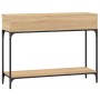 Mesa consola madera de ingeniería roble Sonoma 100x30,5x75 cm de vidaXL, Mesas auxiliares - Ref: Foro24-833389, Precio: 54,78...