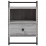 Mesita de noche de pared gris Sonoma 40x30x61 cm de vidaXL, Mesitas de noche - Ref: Foro24-833439, Precio: 46,98 €, Descuento: %