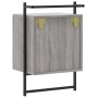 Mesita de noche de pared gris Sonoma 40x30x61 cm de vidaXL, Mesitas de noche - Ref: Foro24-833439, Precio: 46,98 €, Descuento: %