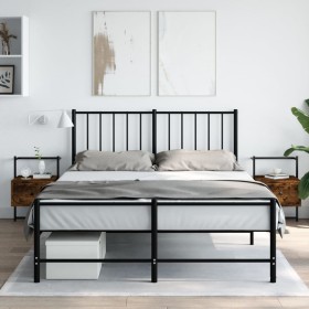 Mesitas de noche de pared 2 unidades roble ahumado 35x30x51 cm de vidaXL, Mesitas de noche - Ref: Foro24-833448, Precio: 48,1...