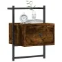 Wall bedside tables 2 units smoked oak 35x30x51 cm by vidaXL, Nightstands - Ref: Foro24-833448, Price: 47,32 €, Discount: %