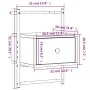 Wall bedside tables 2 units smoked oak 35x30x51 cm by vidaXL, Nightstands - Ref: Foro24-833448, Price: 47,32 €, Discount: %