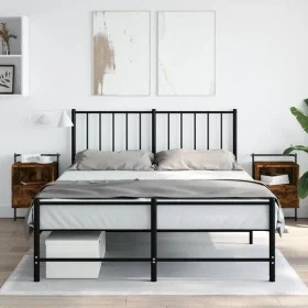 Mesitas de noche de pared 2 unidades roble ahumado 40x30x61 cm de vidaXL, Mesitas de noche - Ref: Foro24-833438, Precio: 49,9...