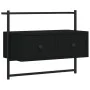 Mueble de TV de pared madera ingeniería negro 60,5x30x51 cm de vidaXL, Muebles TV - Ref: Foro24-833453, Precio: 29,66 €, Desc...