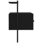 Mueble de TV de pared madera ingeniería negro 60,5x30x51 cm de vidaXL, Muebles TV - Ref: Foro24-833453, Precio: 29,66 €, Desc...