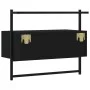 Mueble de TV de pared madera ingeniería negro 60,5x30x51 cm de vidaXL, Muebles TV - Ref: Foro24-833453, Precio: 29,66 €, Desc...