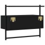 Mueble de TV de pared madera ingeniería negro 60,5x30x51 cm de vidaXL, Muebles TV - Ref: Foro24-833453, Precio: 30,02 €, Desc...