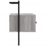 Mueble TV de pared madera ingeniería gris Sonoma 60,5x30x51 cm de vidaXL, Muebles TV - Ref: Foro24-833456, Precio: 40,63 €, D...