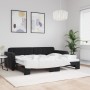 Sofá cama nido terciopelo negro 80x200 cm de vidaXL, Camas y somieres - Ref: Foro24-3196926, Precio: 252,14 €, Descuento: %