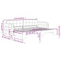 Sofá cama nido terciopelo negro 80x200 cm de vidaXL, Camas y somieres - Ref: Foro24-3196926, Precio: 252,14 €, Descuento: %