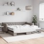 Sofá cama nido tela gris taupe 100x200 cm de vidaXL, Camas y somieres - Ref: Foro24-3197434, Precio: 271,77 €, Descuento: %