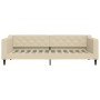 Sofá cama nido tela crema 90x200 cm de vidaXL, Camas y somieres - Ref: Foro24-3197430, Precio: 249,14 €, Descuento: %