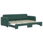 Sofá cama nido terciopelo verde oscuro 80x200 cm de vidaXL, Camas y somieres - Ref: Foro24-3196924, Precio: 252,56 €, Descuen...